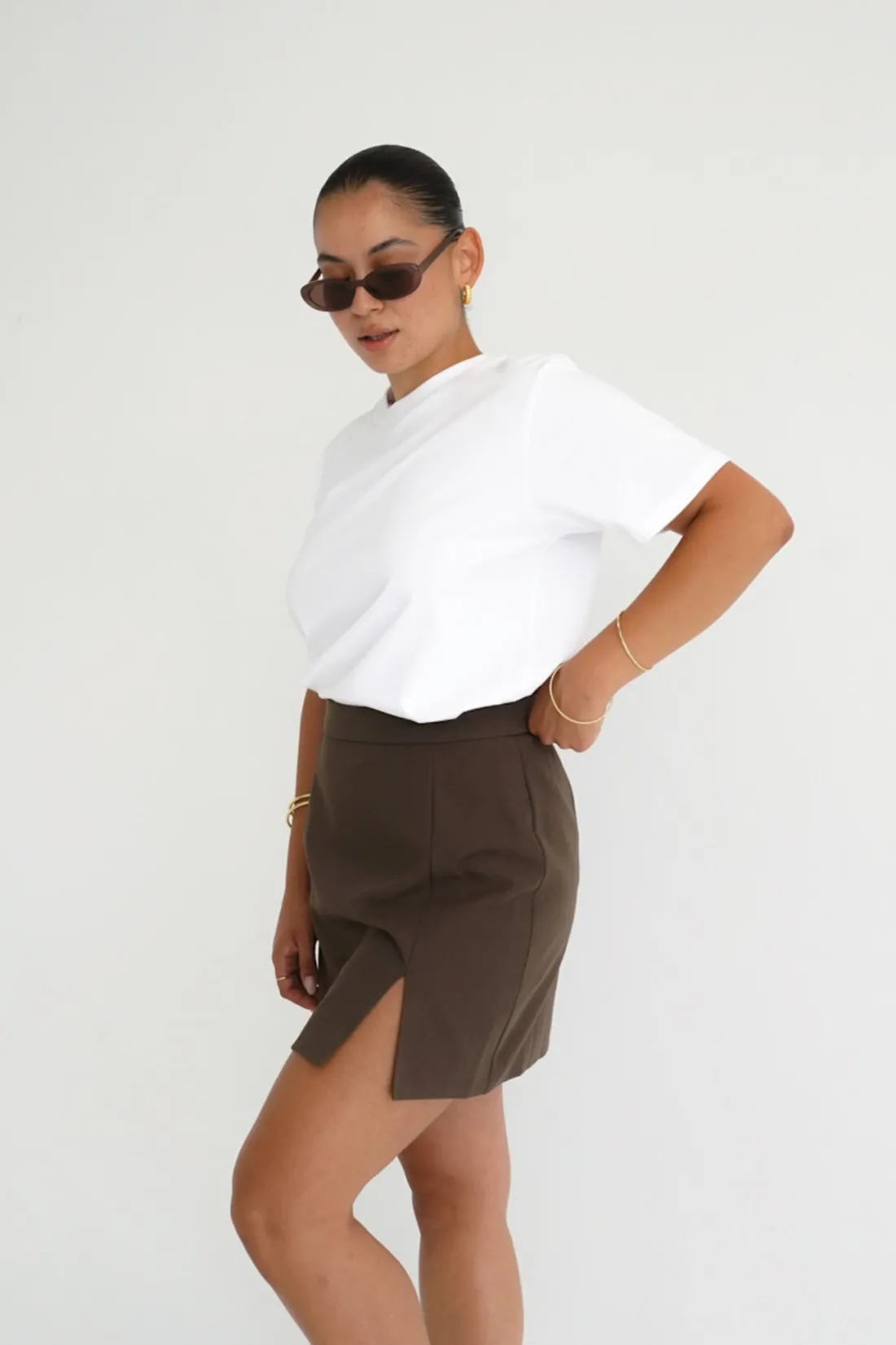 Fayt Skirts | ANA SKIRT CHOCOLATE