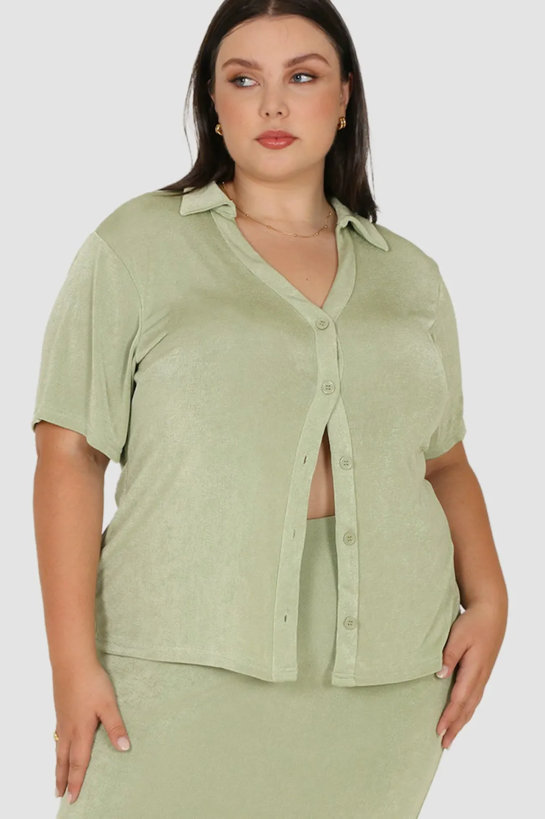 Fayt Tops | CHELSEA FULL LENGTH TOP SOFT GREEN