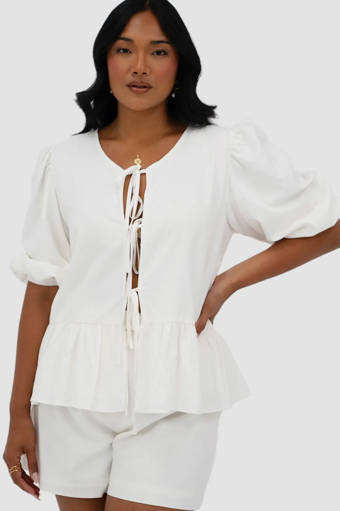 Fayt Tops | Sets | FAWN TOP WHITE