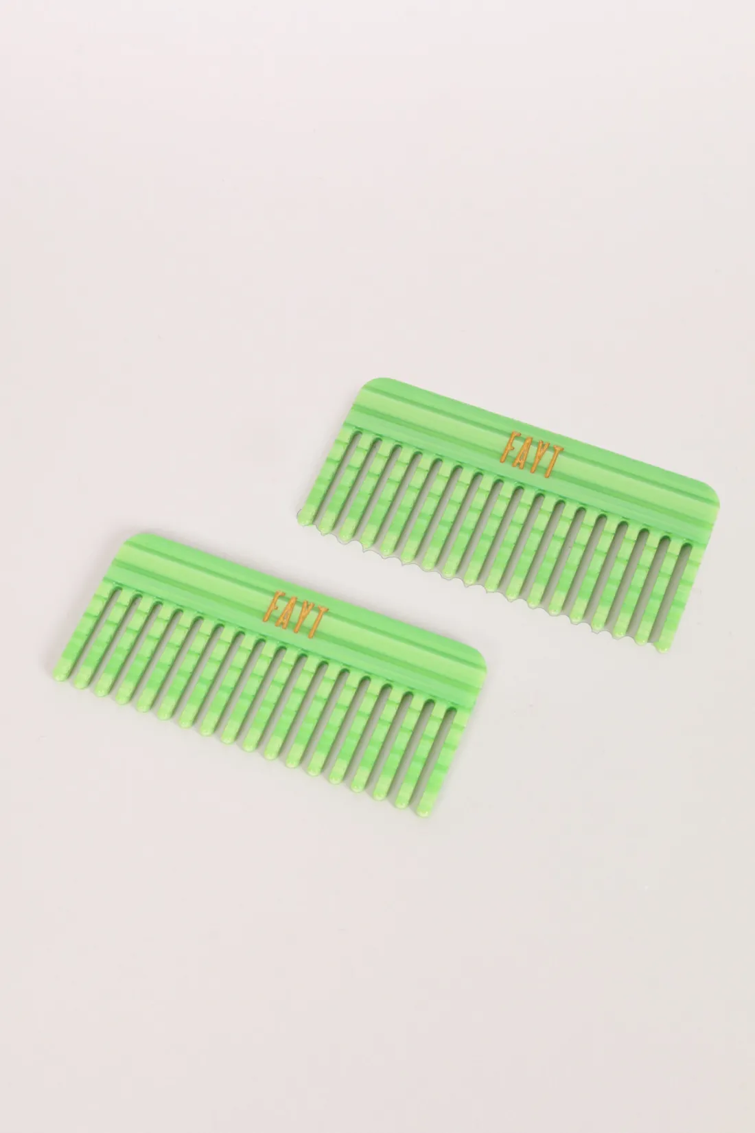 Fayt Accessories | WIDE TOOTH COMB LIME GREEN