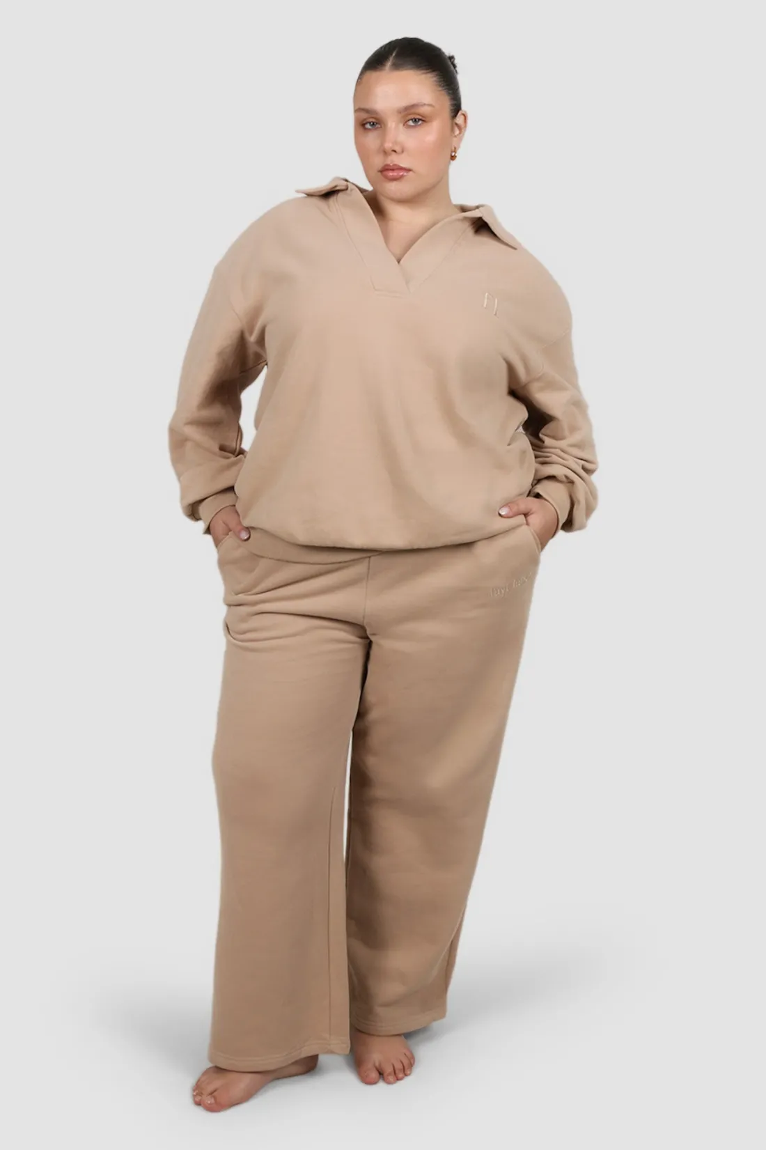 Fayt Sets | FLARE SWEATPANT NEUTRAL