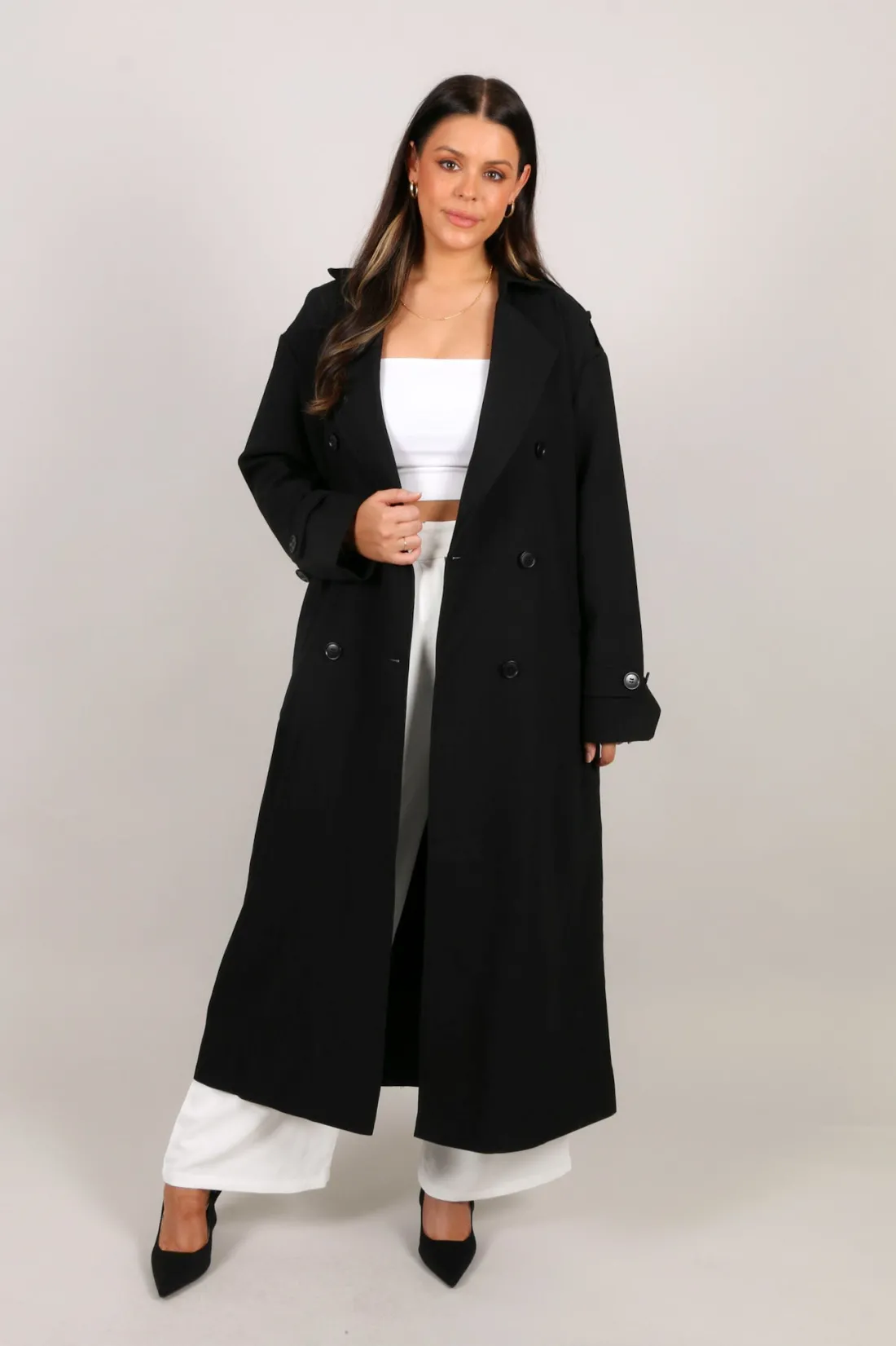 Fayt Jackets, Knits & Coats | HENDRIX TRENCH COAT BLACK