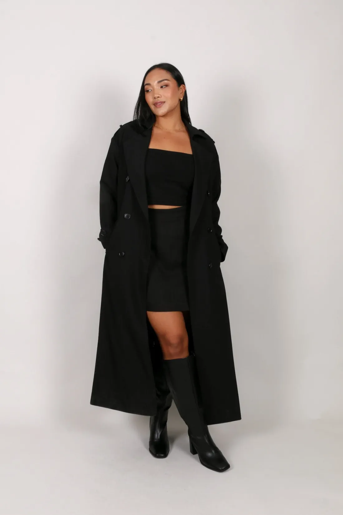 Fayt Jackets, Knits & Coats | HENDRIX TRENCH COAT BLACK