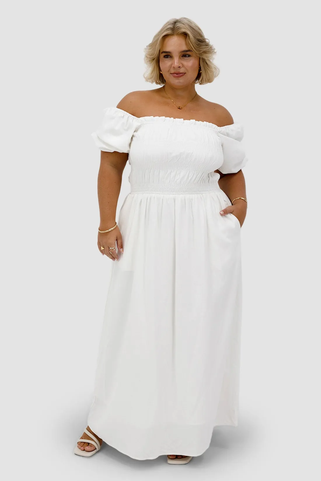 Fayt Dresses | Dresses | ISMAE MAXI DRESS WHITE