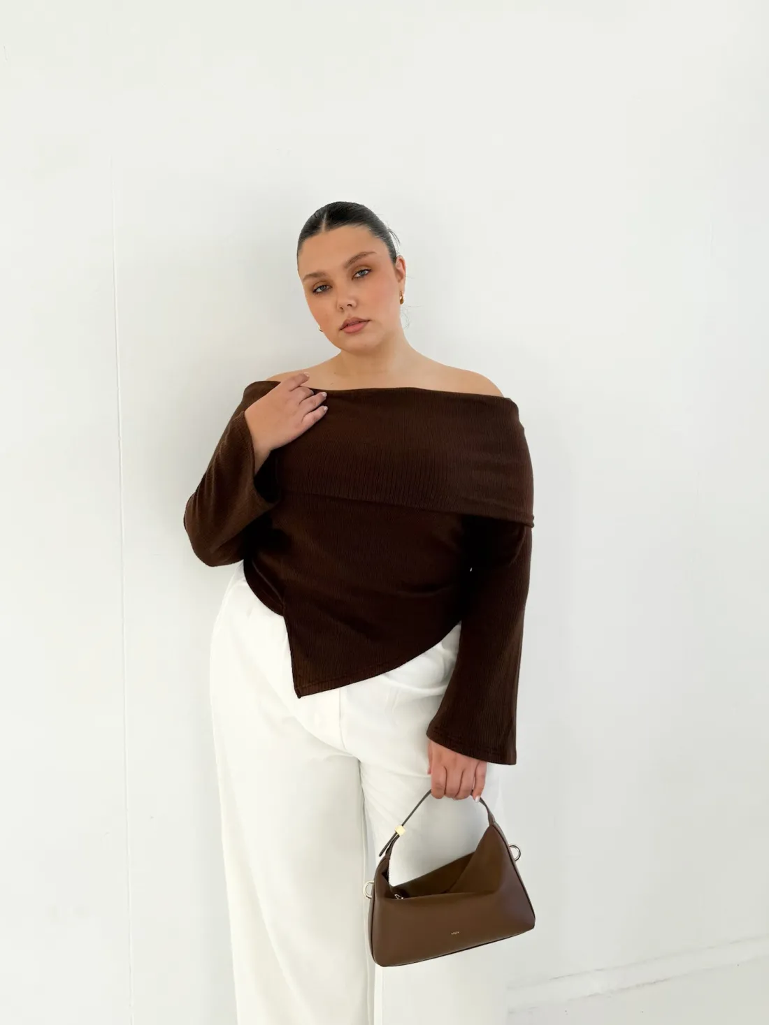 Fayt Tops | Jackets, Knits & Coats | KENDALL TOP CHOCOLATE