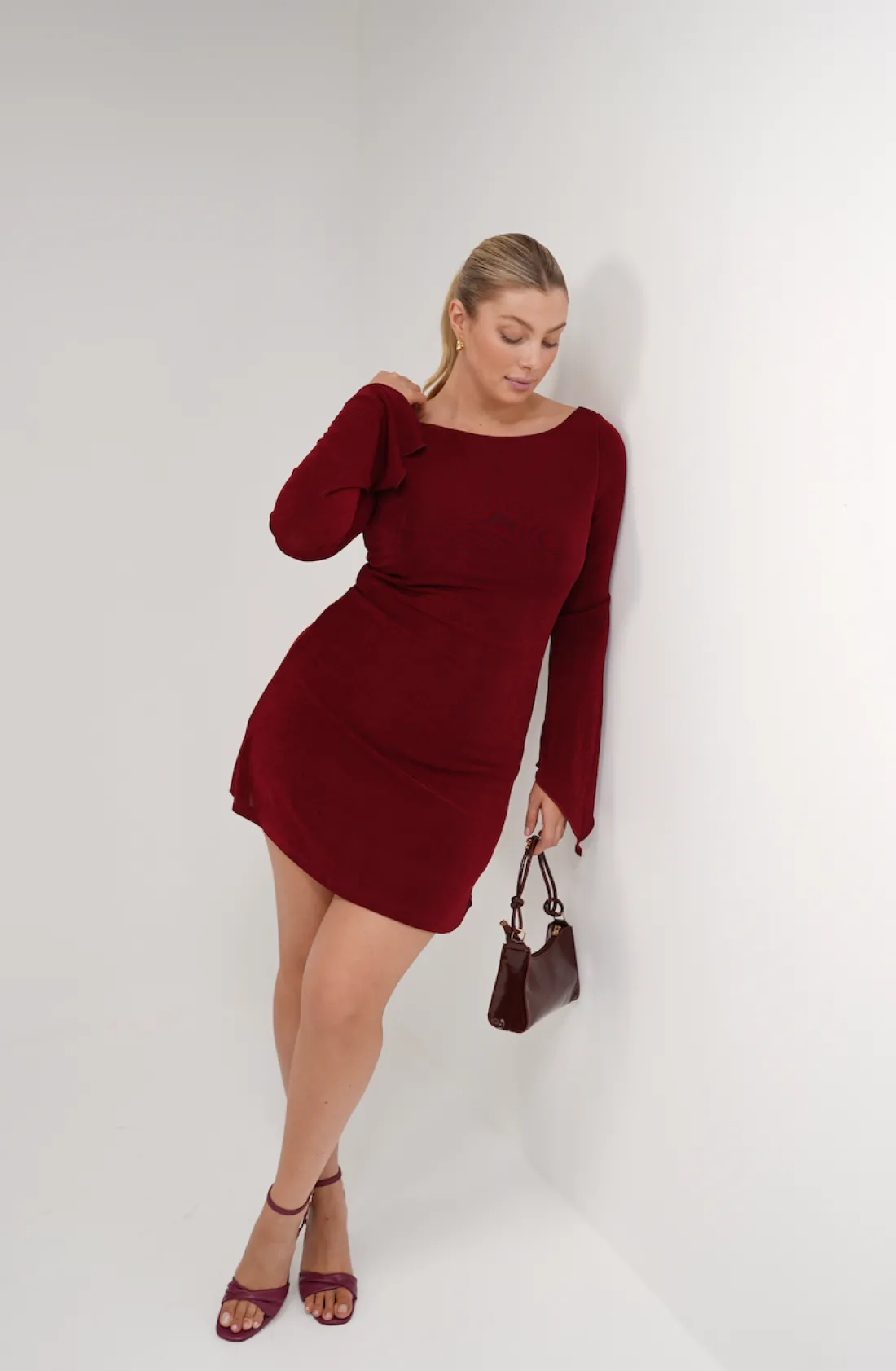 Fayt Dresses | Dresses | KENZIE MINI DRESS WINE