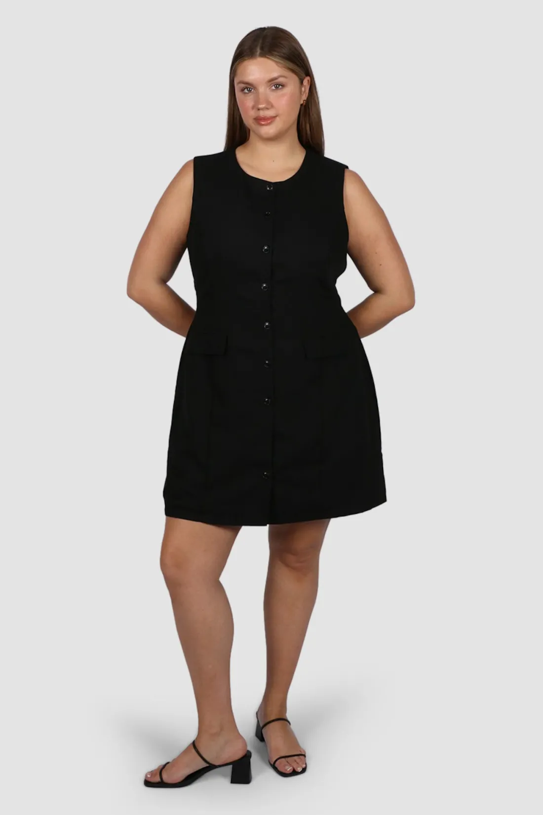 Fayt Dresses | Dresses | MAVEN BUTTON DRESS BLACK