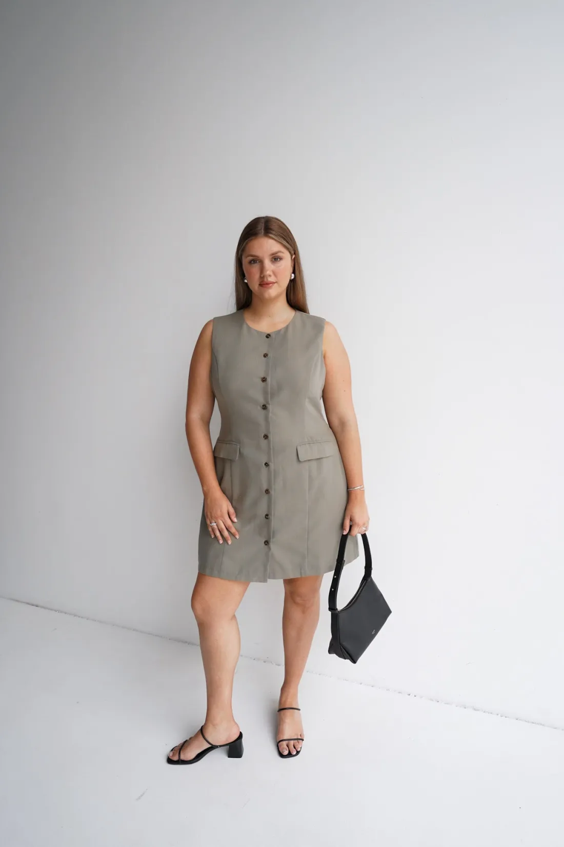 Fayt Dresses | Dresses | MAVEN BUTTON DRESS KHAKI