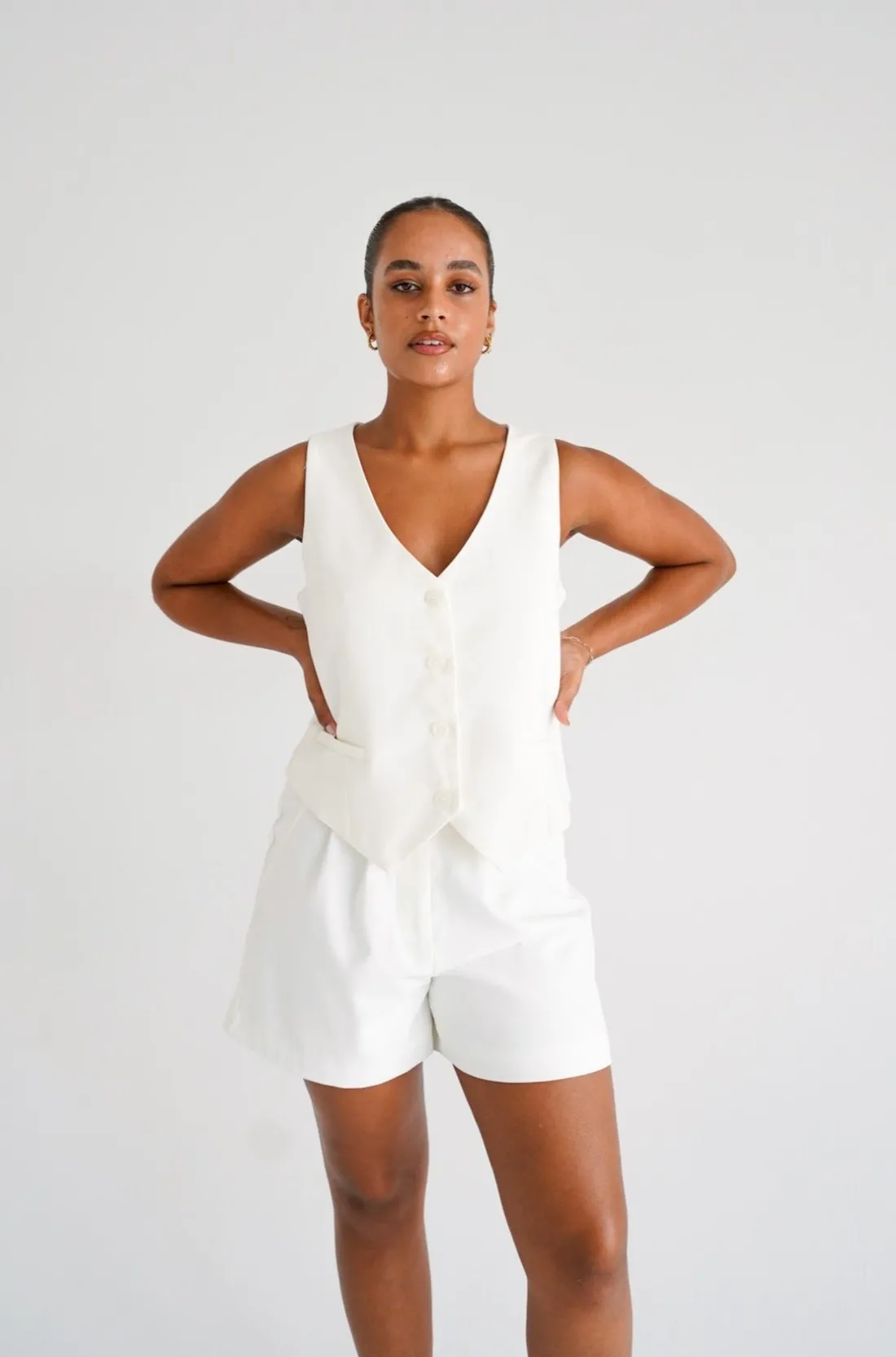 Fayt Shorts | WYATT SHORT WHITE